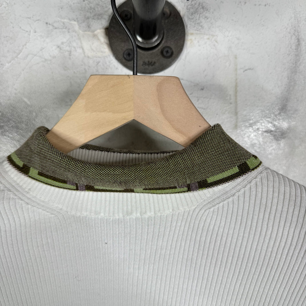 Prada Ribbed Mockneck Shirt