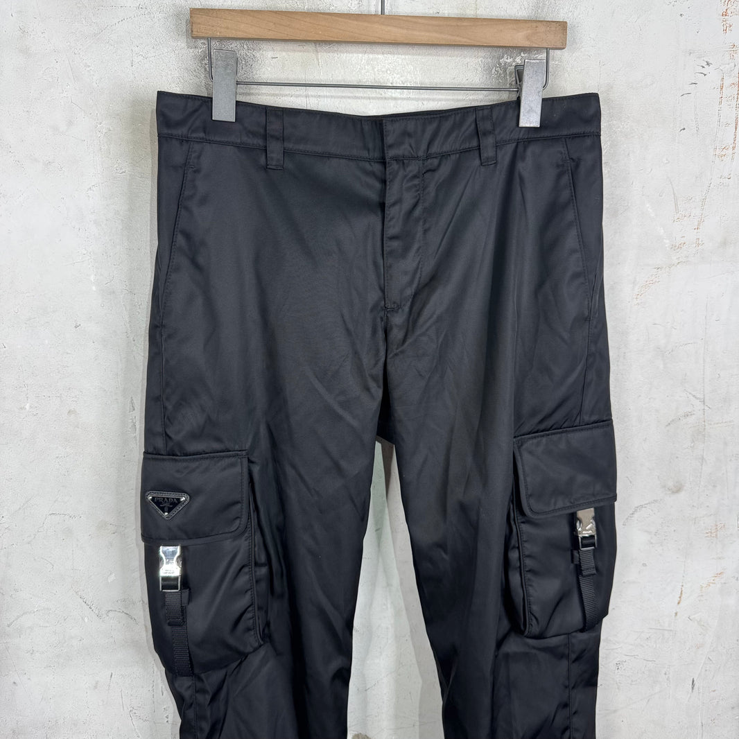 Prada Re-Nylon Buckle Cargo Pant