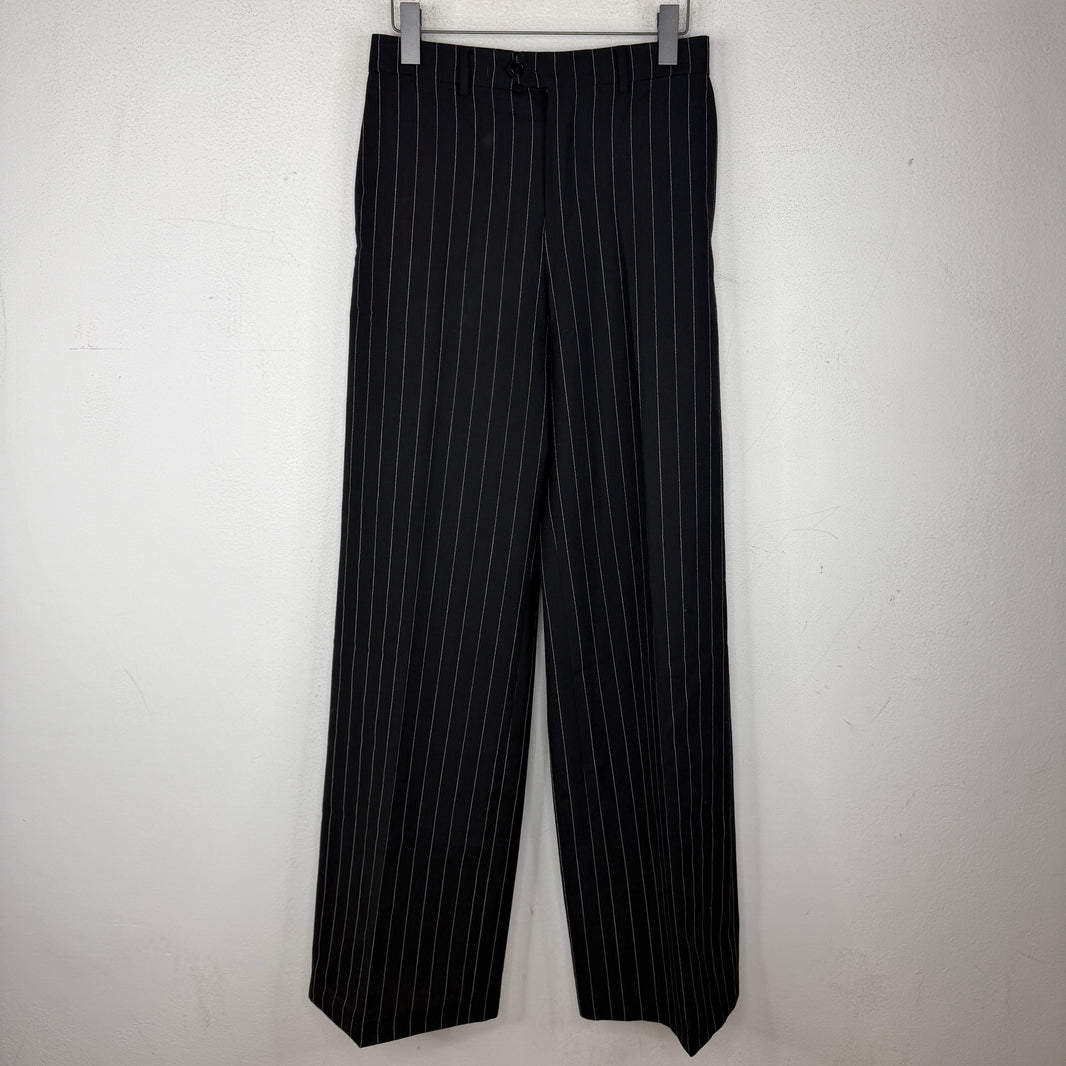 Celine Black Pinstripe Trouser Pants