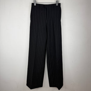 Celine Black Pinstripe Trouser Pants