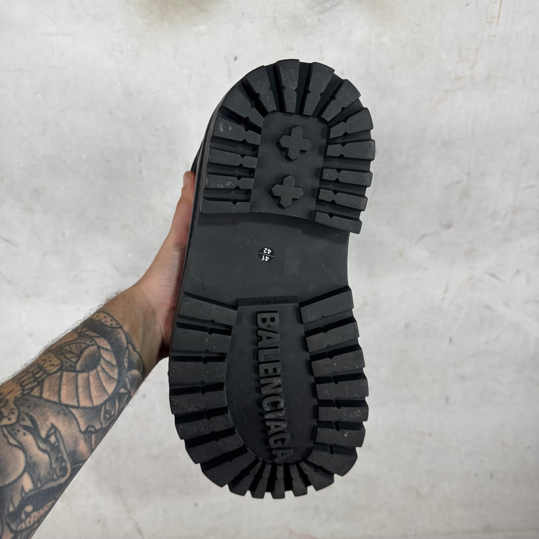 Balenciaga Leather High Alaska Boots