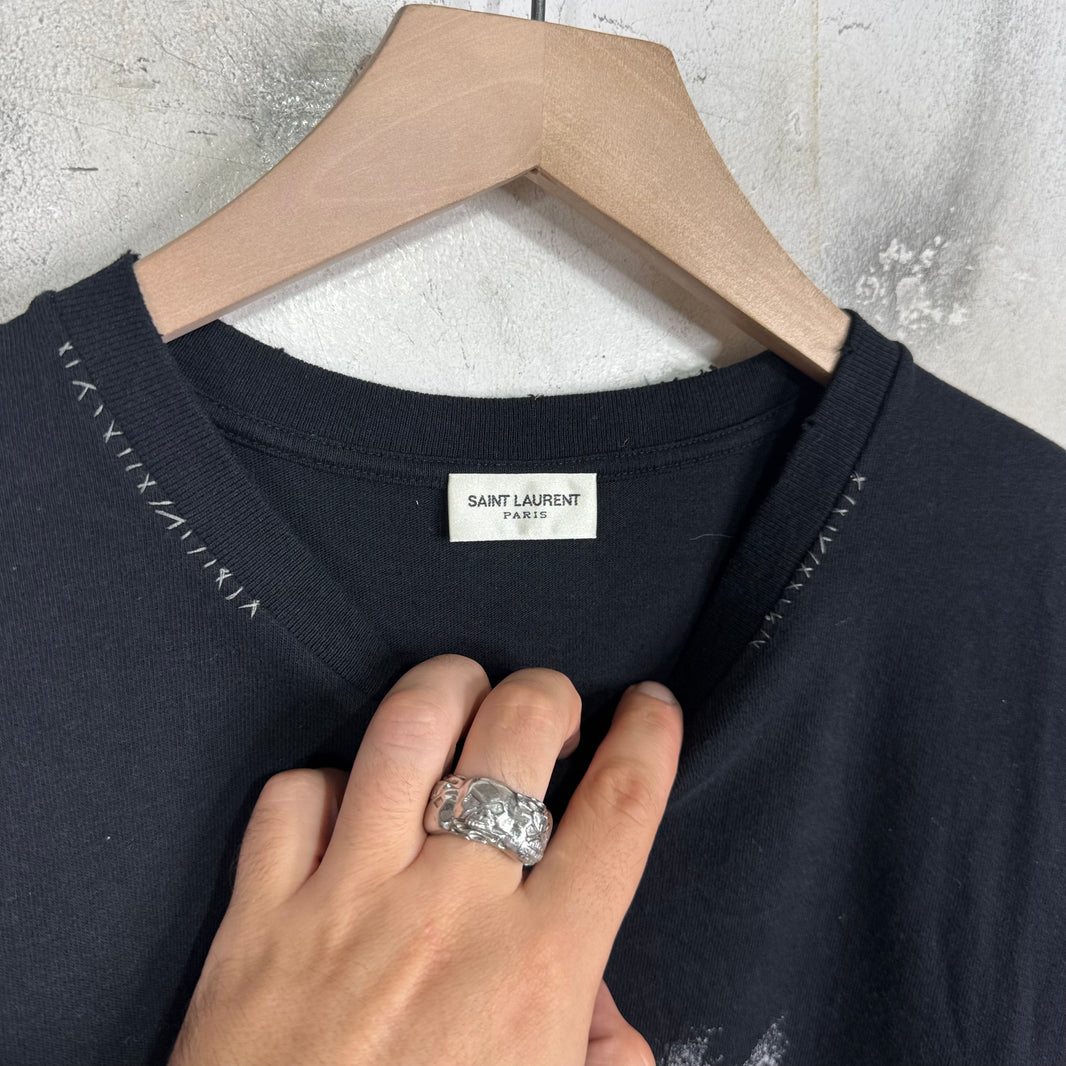 Saint Laurent Distorted Heart T-Shirt