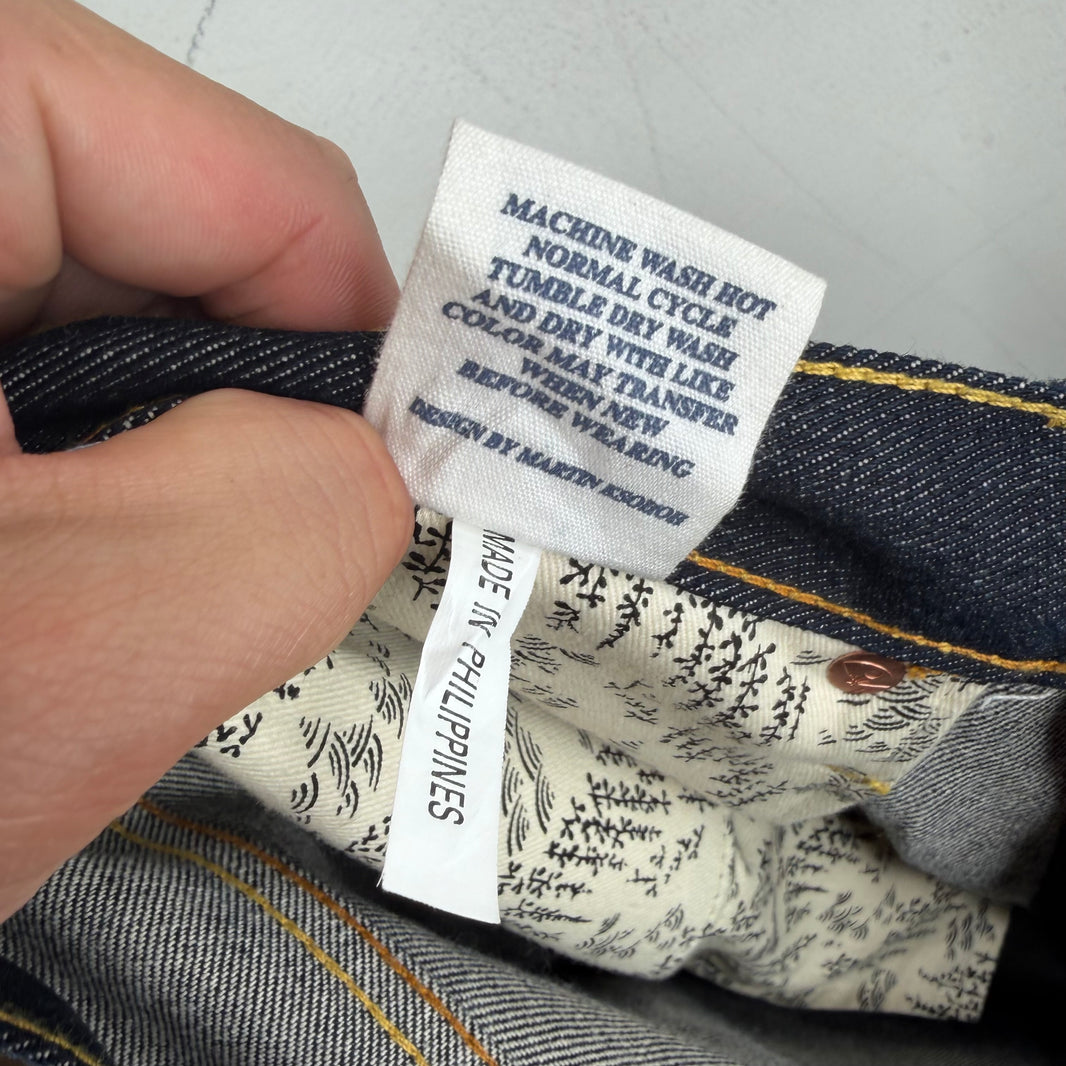 Vintage Red Monkey Back Pocket Embroidered Jeans