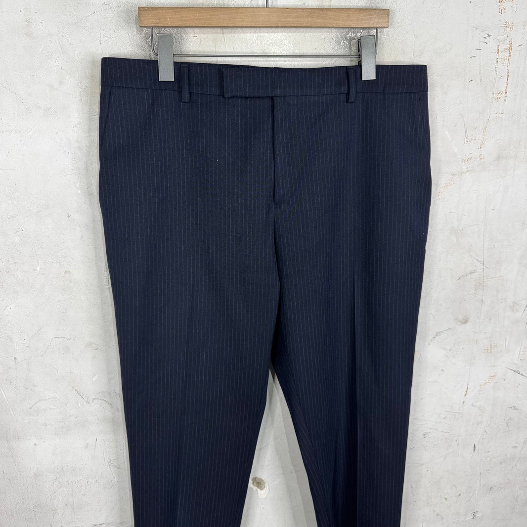 Celine Pinstriped Navy Trousers
