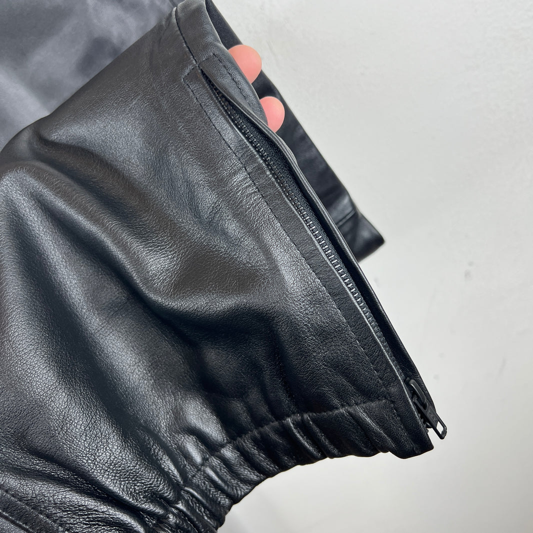 Supreme Black Leather Cargo Pants