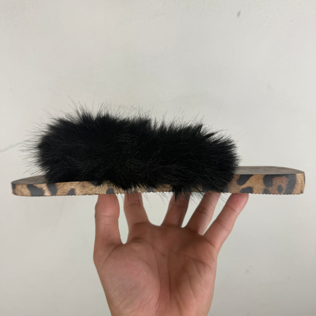 D&G Havaianas Fur Thong Sandals