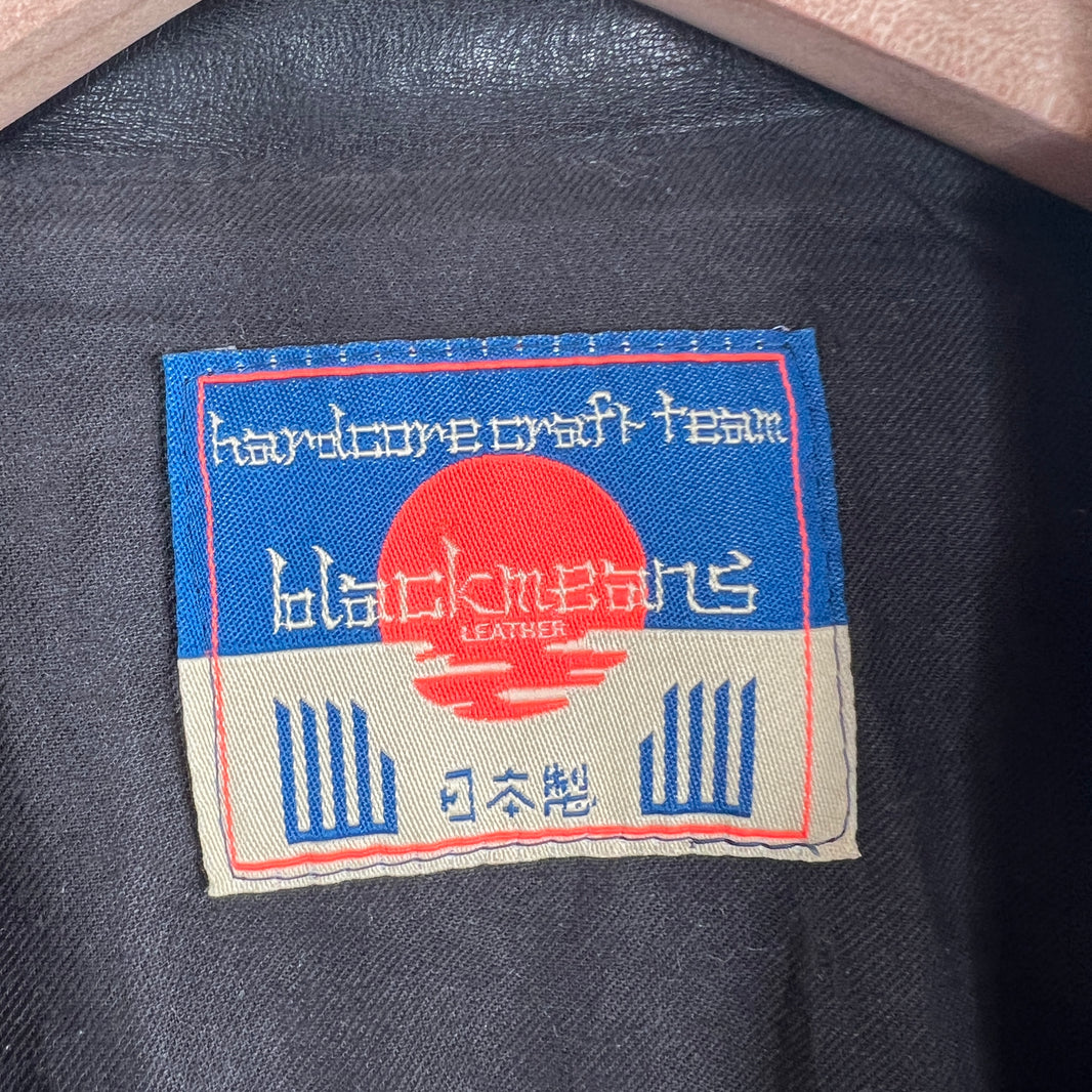 Blackmeans GJ23-9 Riders Woven Leather Jacket