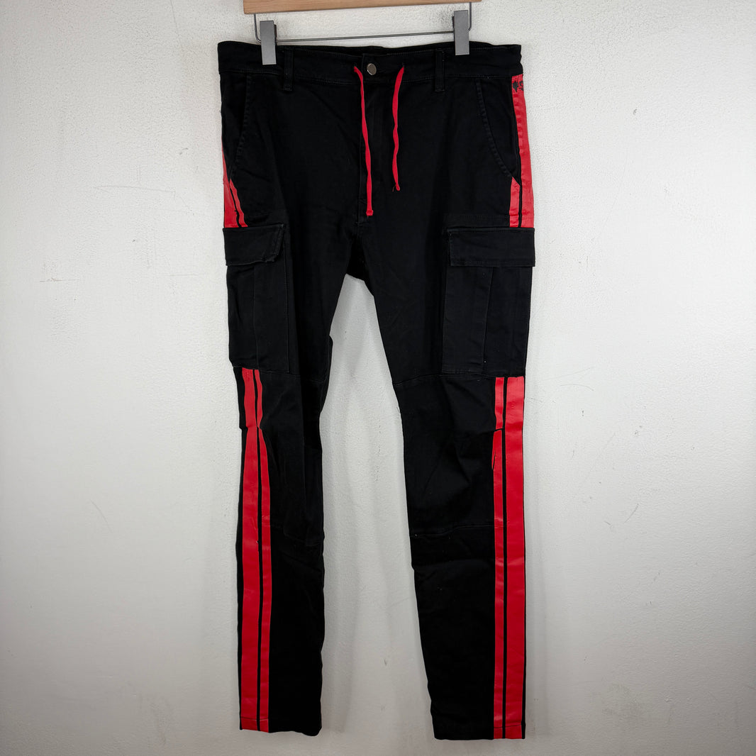 Amiri Red Stripe Cargo Jeans