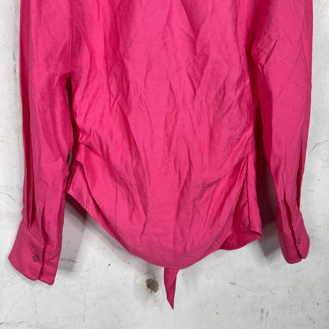 Jacquemus La Raphia Pink Chemise