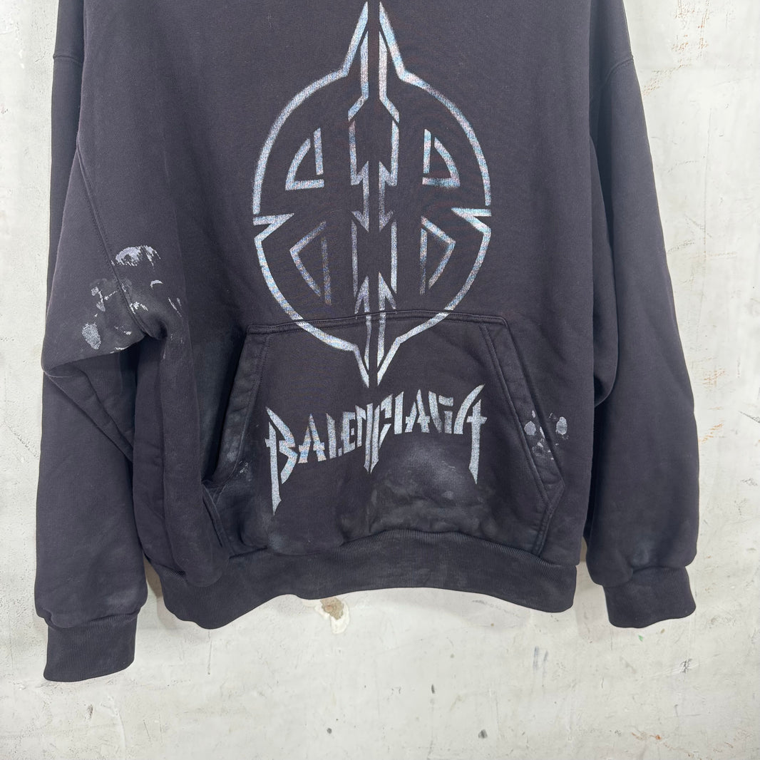 Balenciaga Metal BB Stencil Hoodie