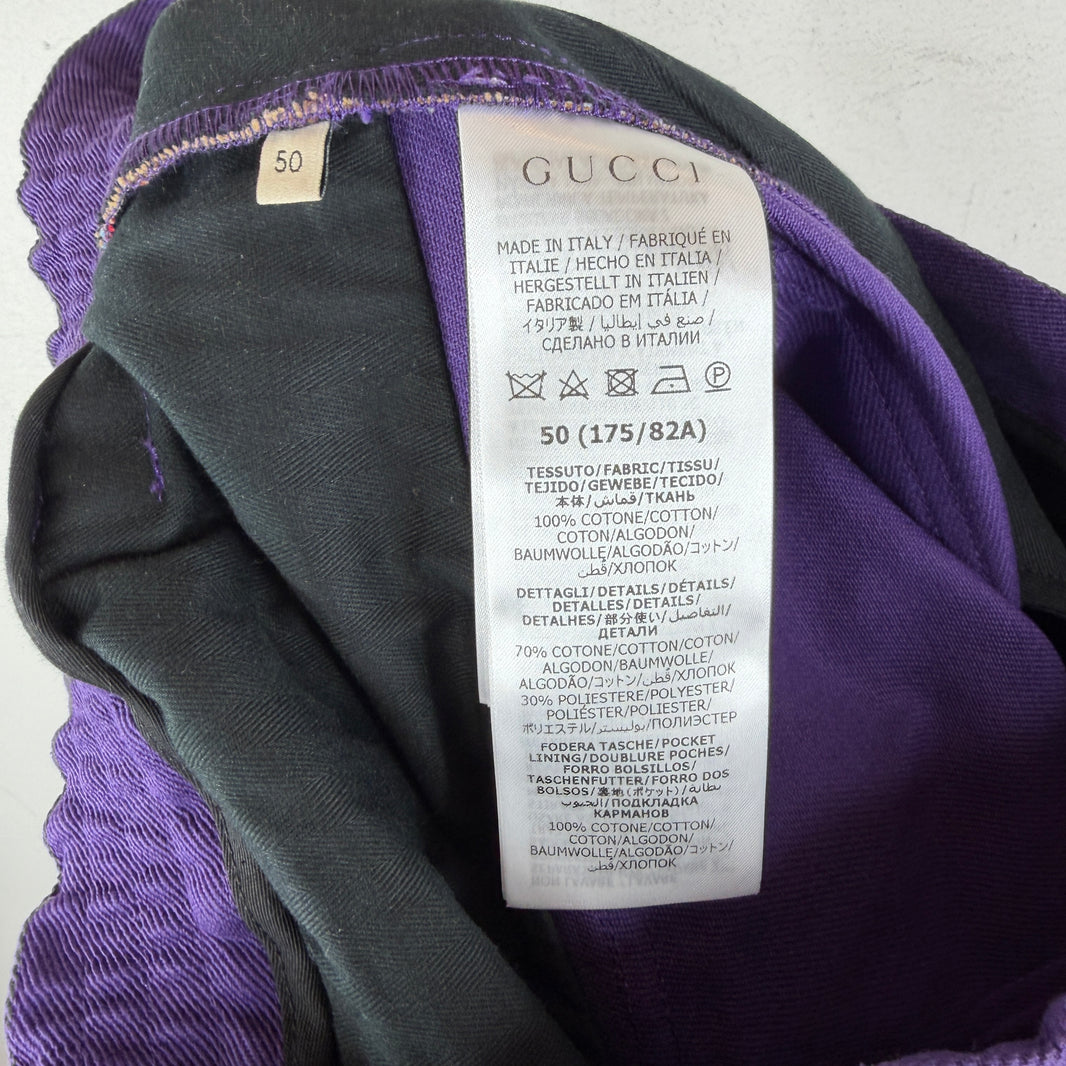 Gucci Purple Lightning Pants