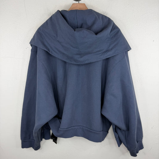 Balenciaga Blue Incognito Zip Up Hoodie