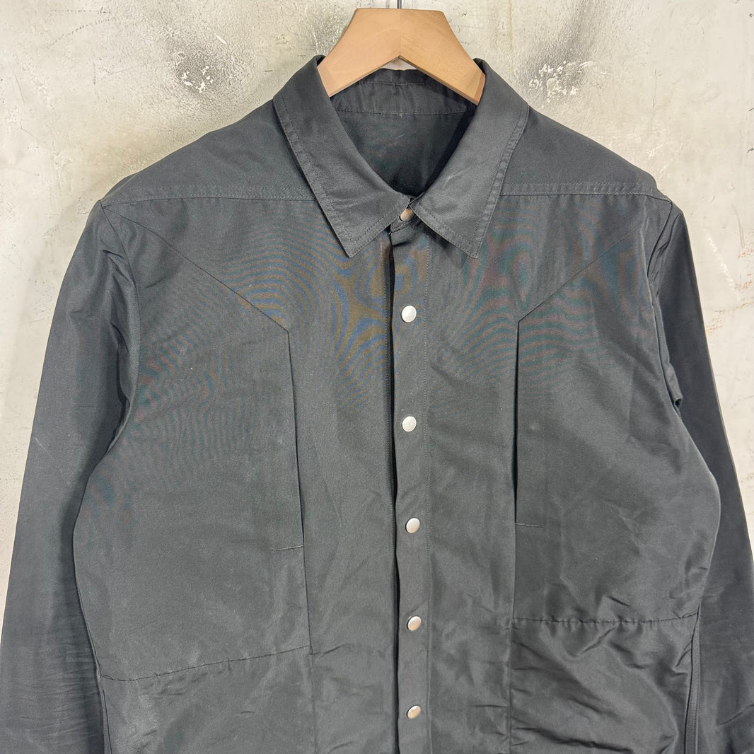 Rick Owens Lido Nylon Back Strap Overshirt