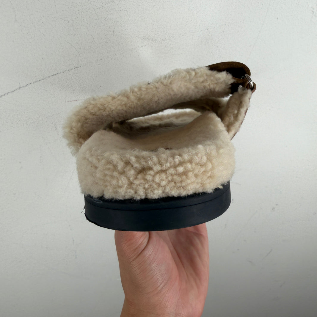 Hermes Shearling Chypre Slides
