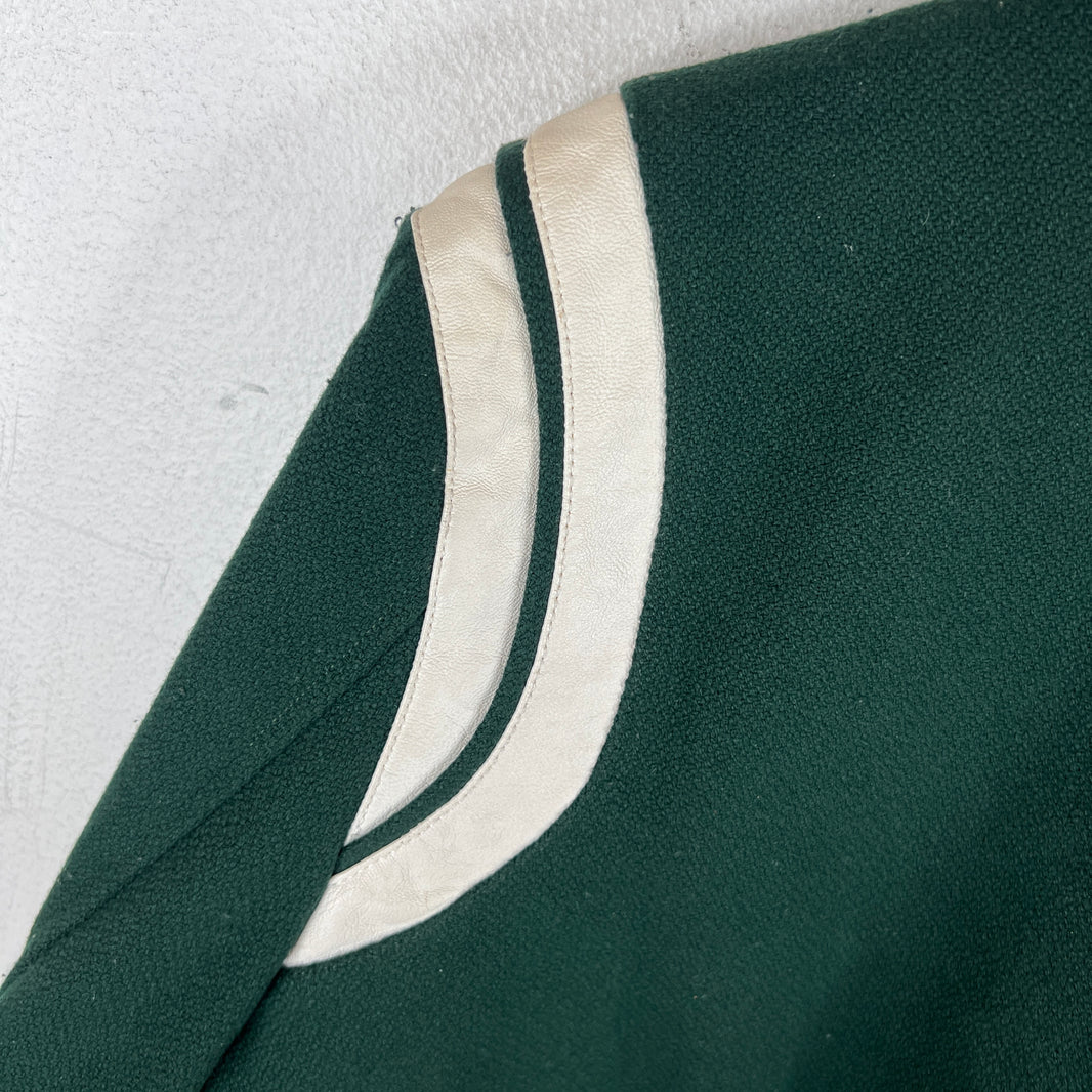 Saint Laurent Forest Green Teddy Jacket
