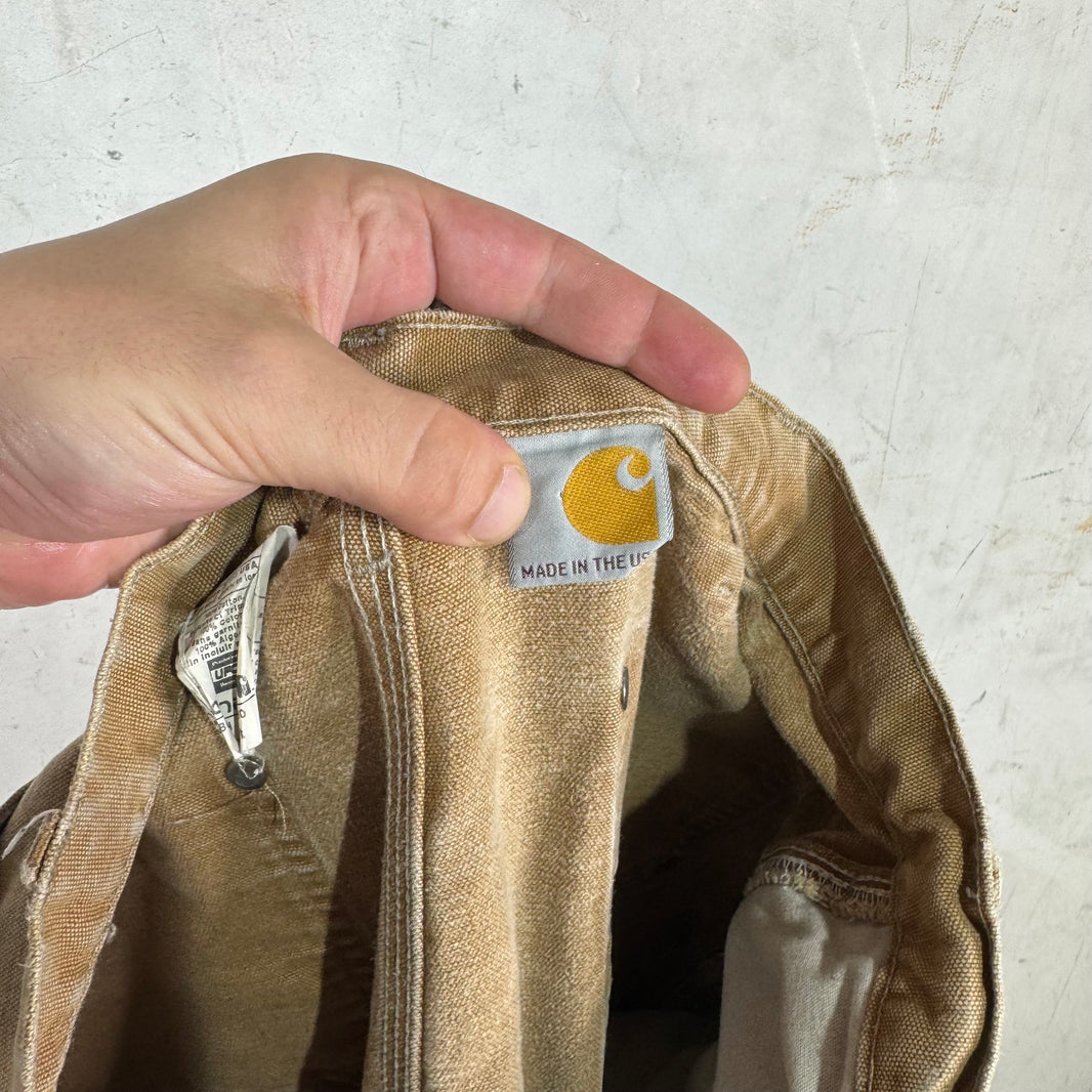 Vintage Carhartt Faded Khaki Double Knees