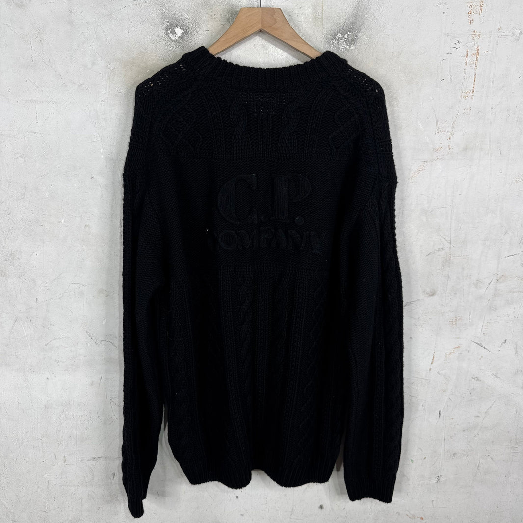 CP Company Logo Fair Isle Knit Sweater