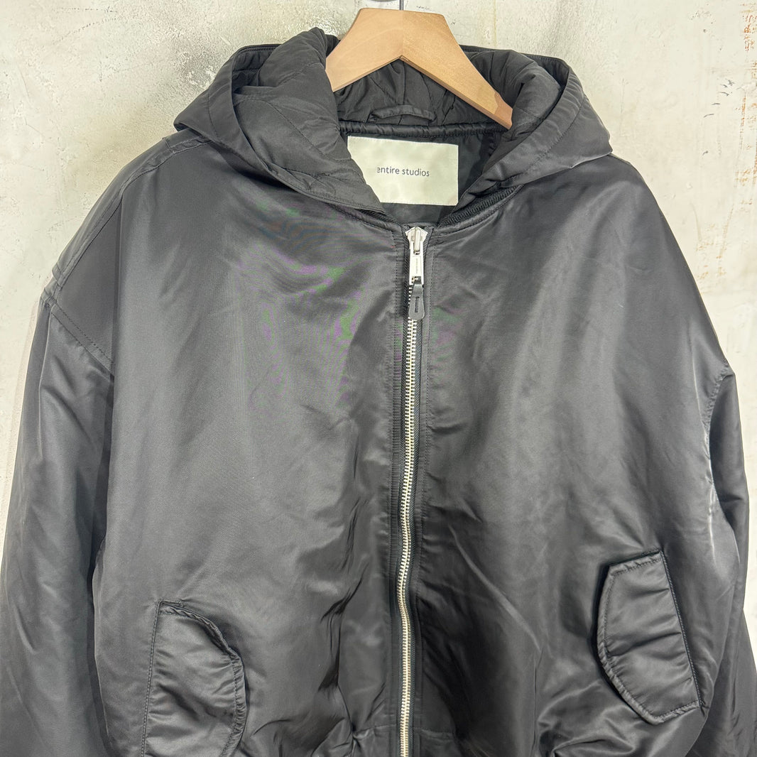 Entire Studios Hooded Bomber Jacket