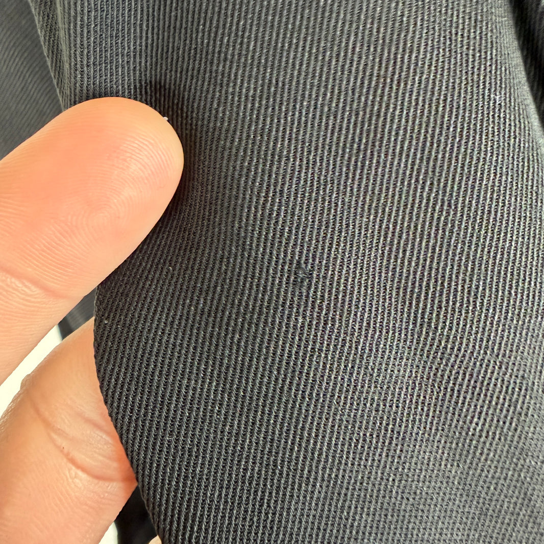 Balenciaga Small Fit Black Twill Button Up LS Shirt