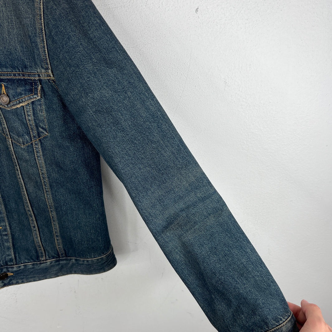 Saint Laurent 2016 Mud Wash Denim Jacket