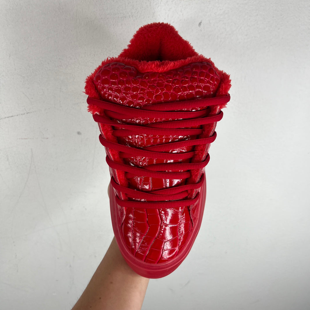 ERL Rouge Croco Vamp Sneakers