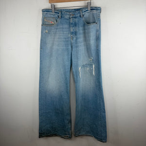 Diesel Baggy Blue Distressed Jeans