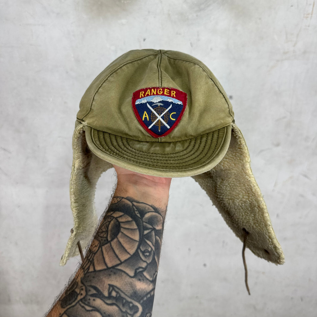 Ralph Lauren Rugby Canvas Fleece Lined Trapper Hat