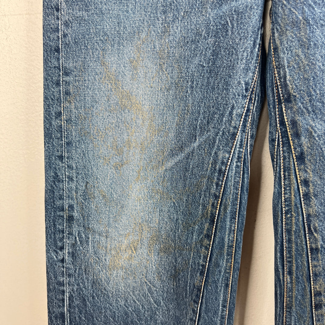 Our Legacy Treble Cut Wide Leg Denim Jeans