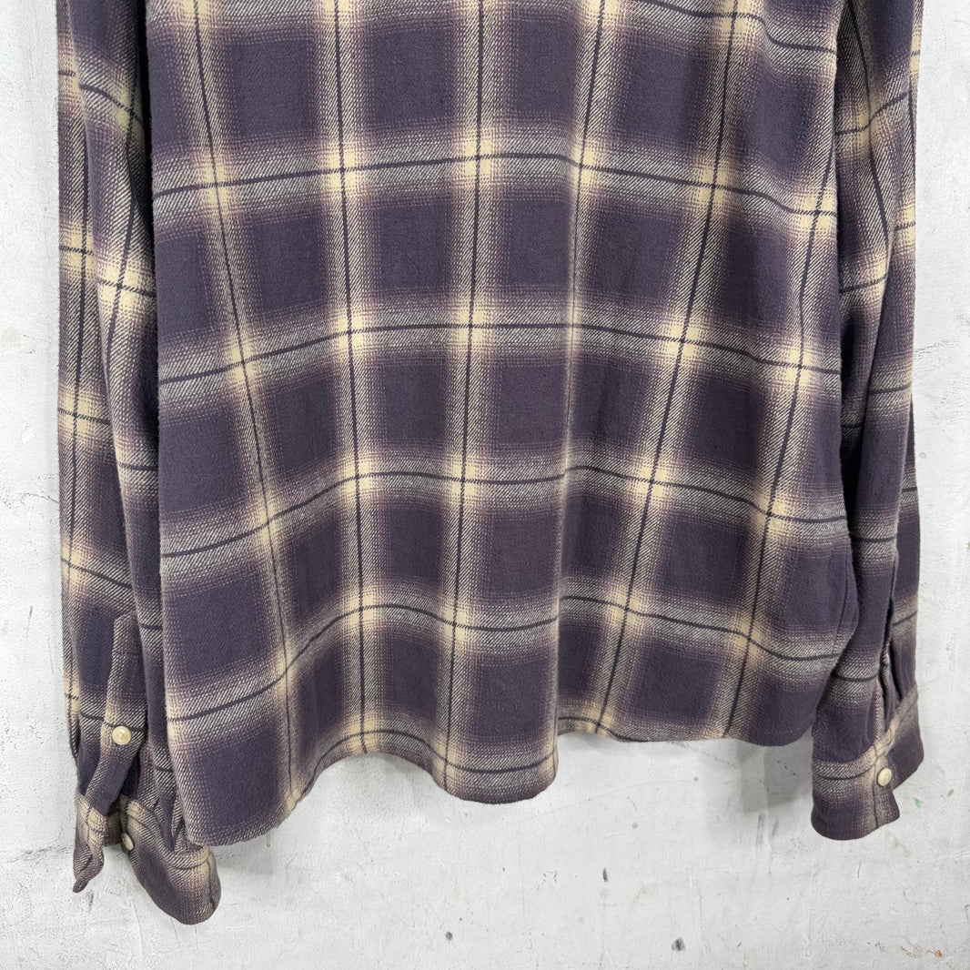 3sixteen Purple/Beige Flannel Shirt