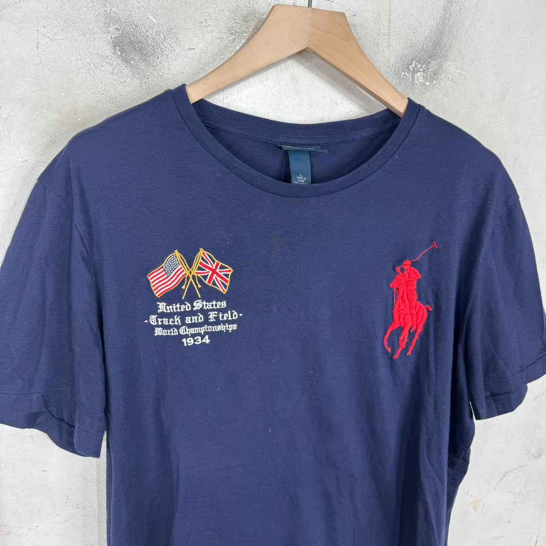 Ralph Lauren Big Pony Navy Embroidered T-Shirt
