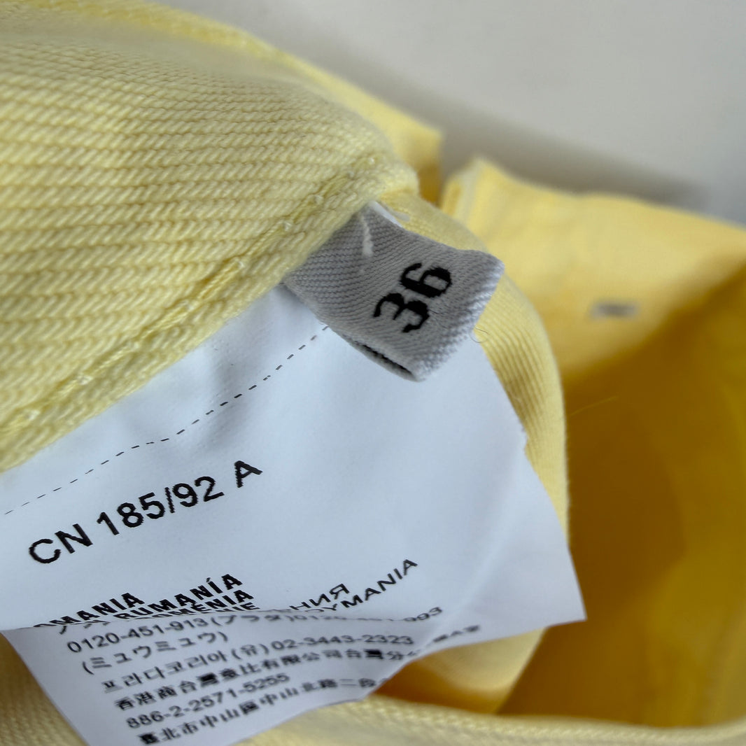 Prada Pastel Yellow Classic Fit Jeans