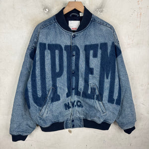 Supreme Knockout Blue Denim Bomber