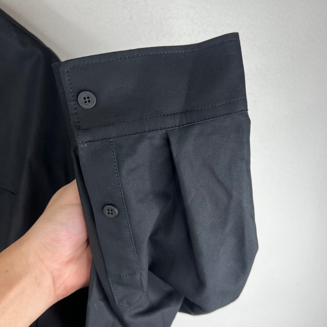 Balenciaga Black Cocoon Snap Button LS Shirt
