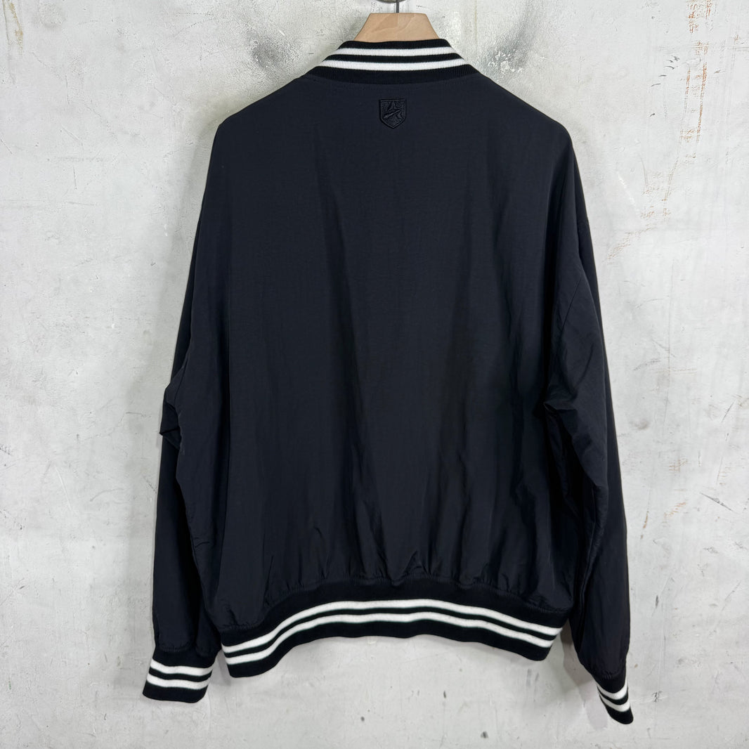 Avirex Leather Script Windbreaker Jacket