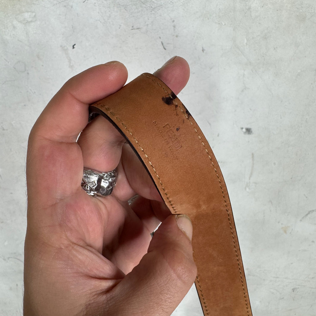 Fendi Metallic Cargo Belt