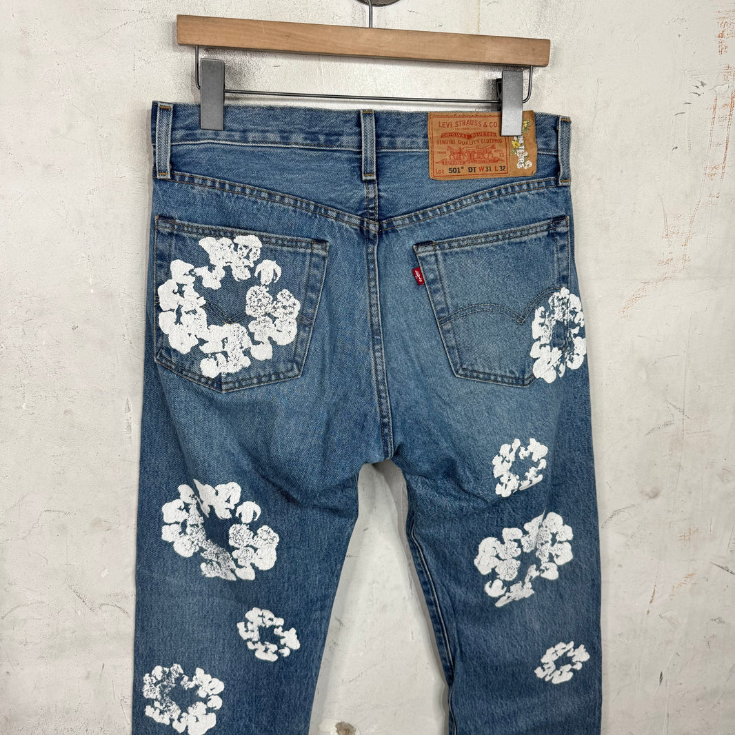 Levi’s x Denim Tears Wreath Jeans Medium Blue