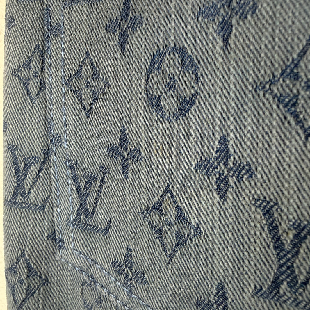 Louis Vuitton Slim Blue Monogram Jeans