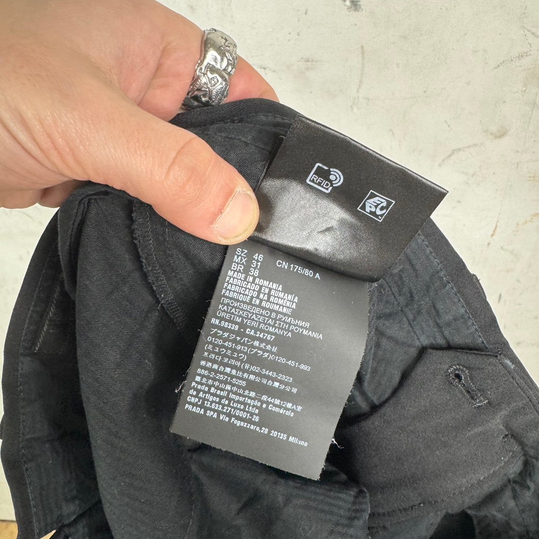 Prada Slim Black Trousers