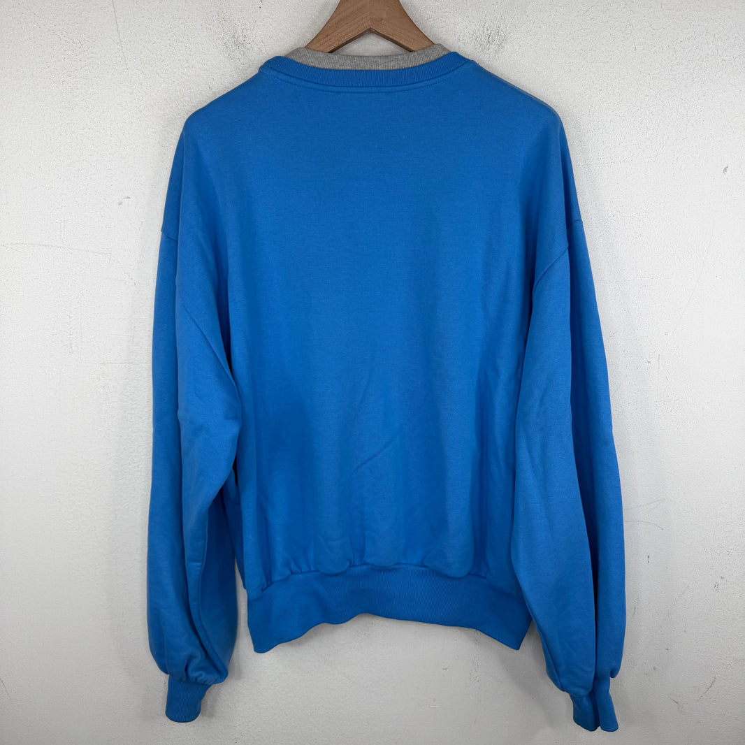 Gosha Rubchinskiy Blue Logo Crewneck