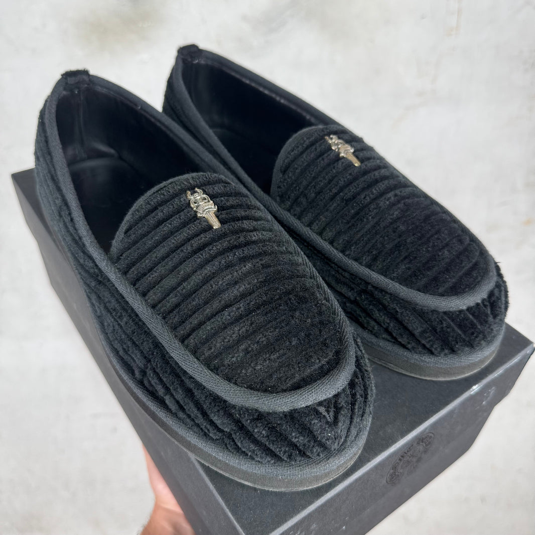 Chrome Hearts Corduroy Dagger Loafers