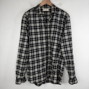 Saint Laurent Black/White Button Up Flannel