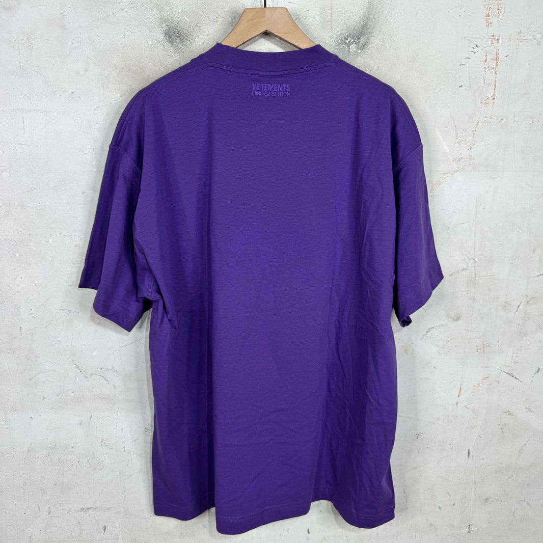 Vetements Purple Logo T-Shirt