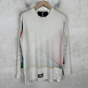 Hood By Air White Graph L/S T-Shirt