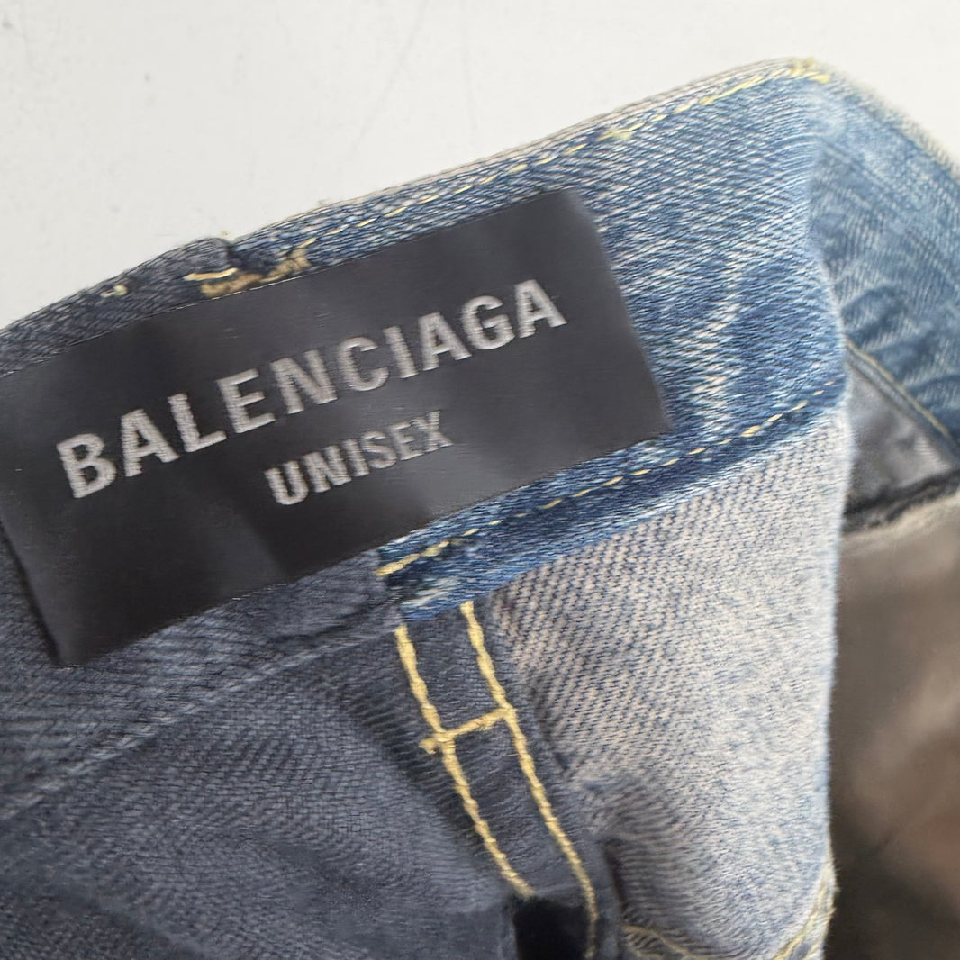 Balenciaga Blue/Black 50/50 Jeans