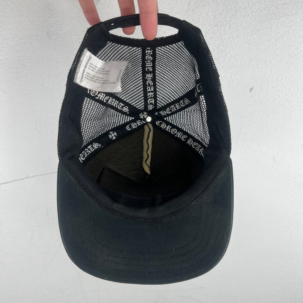 Chrome Hearts Smoked Hollywood Patch Trucker Hat