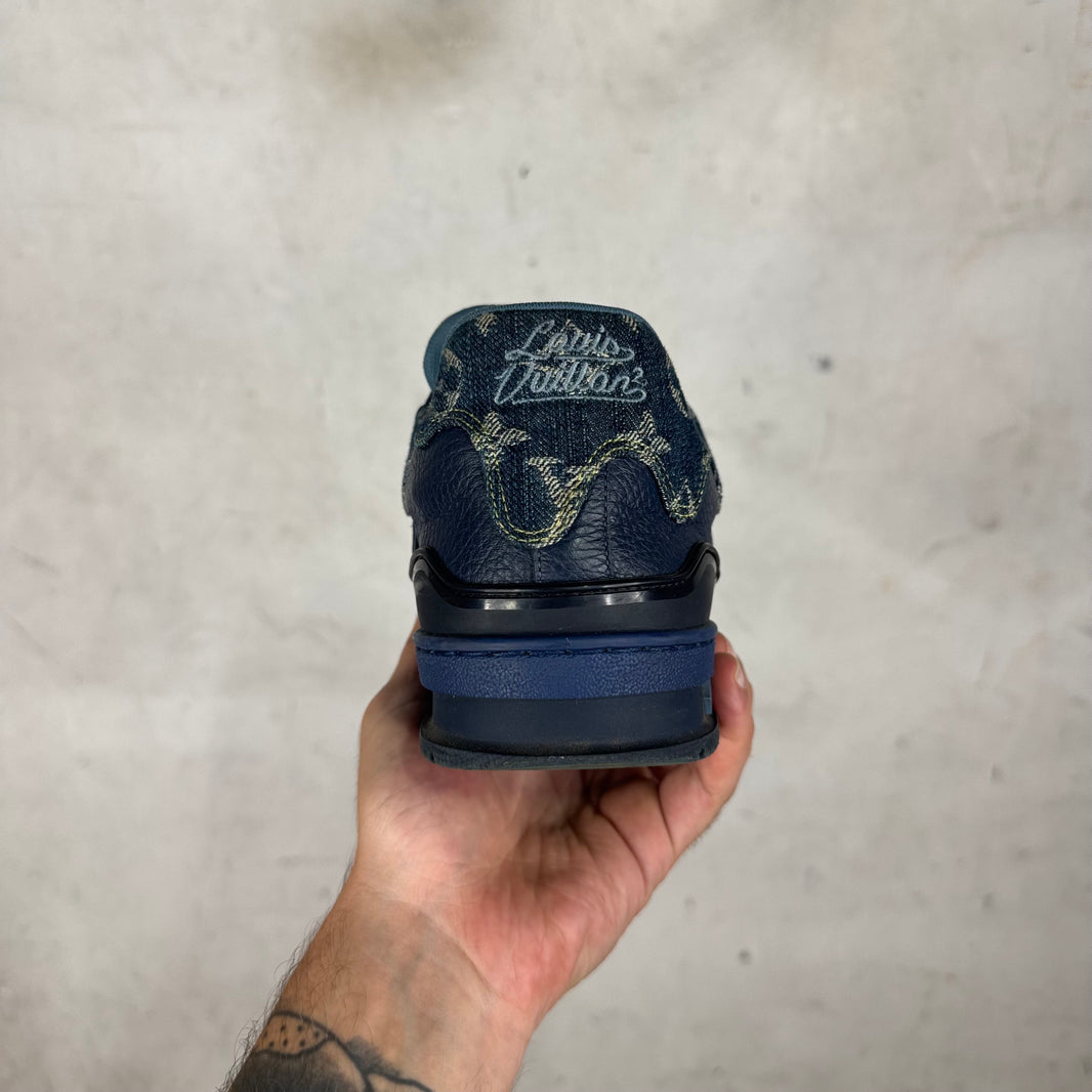 Louis Vuitton x Nigo Denim Monogram Trainers