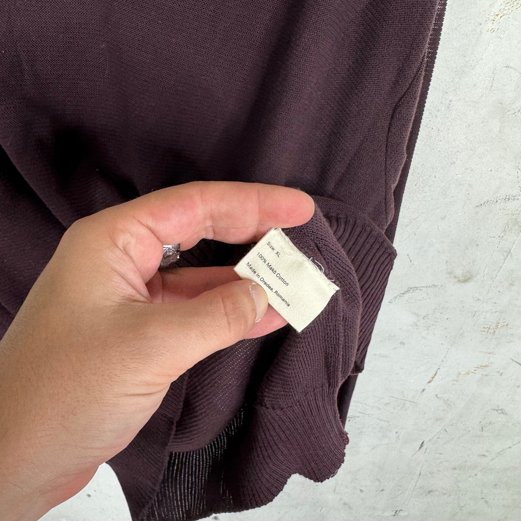 Bode Burgundy Pullover Sweater