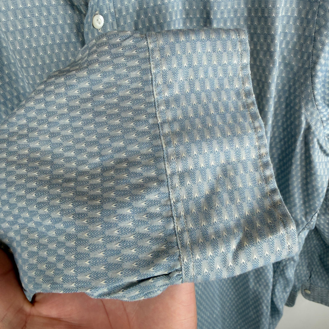 RRL Blue Mini Arrows LS Button Up Shirt