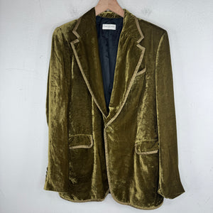 Dries Van Noten Green Velvet Blazer