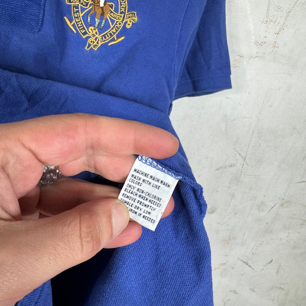 Ralph Lauren Royal Blue Crested Polo